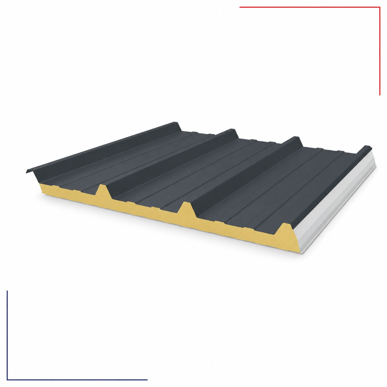 Bac acier nervuré sec — Toiture & couverture