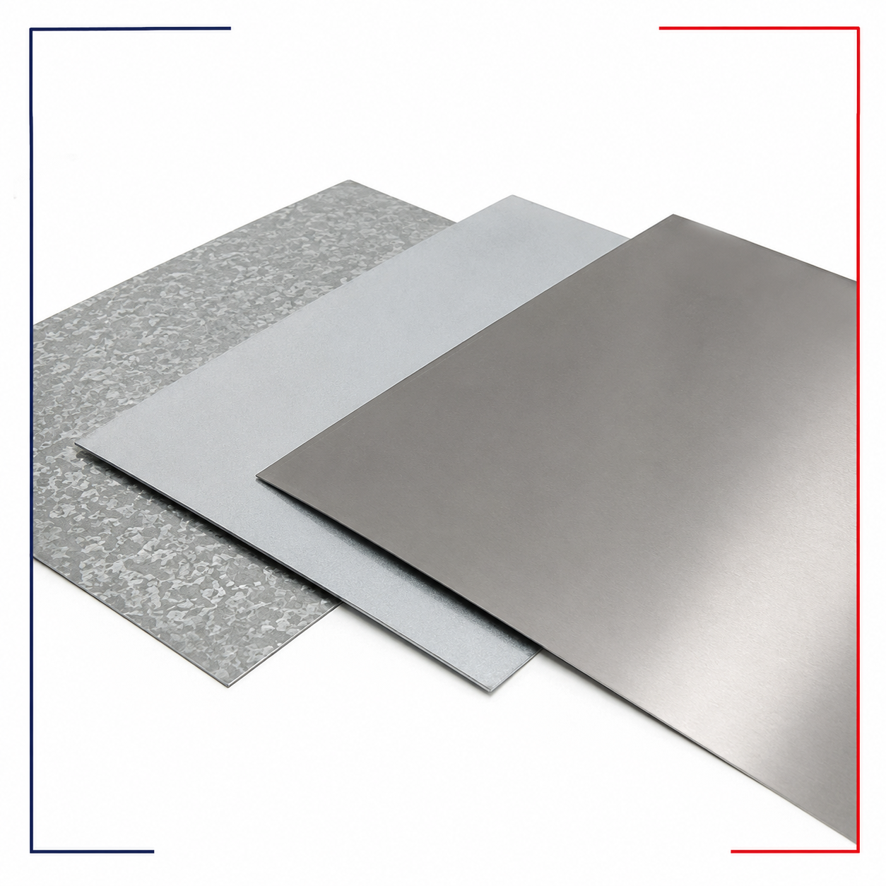 Feuille inox/alu/galva — Zinguerie & métaux
